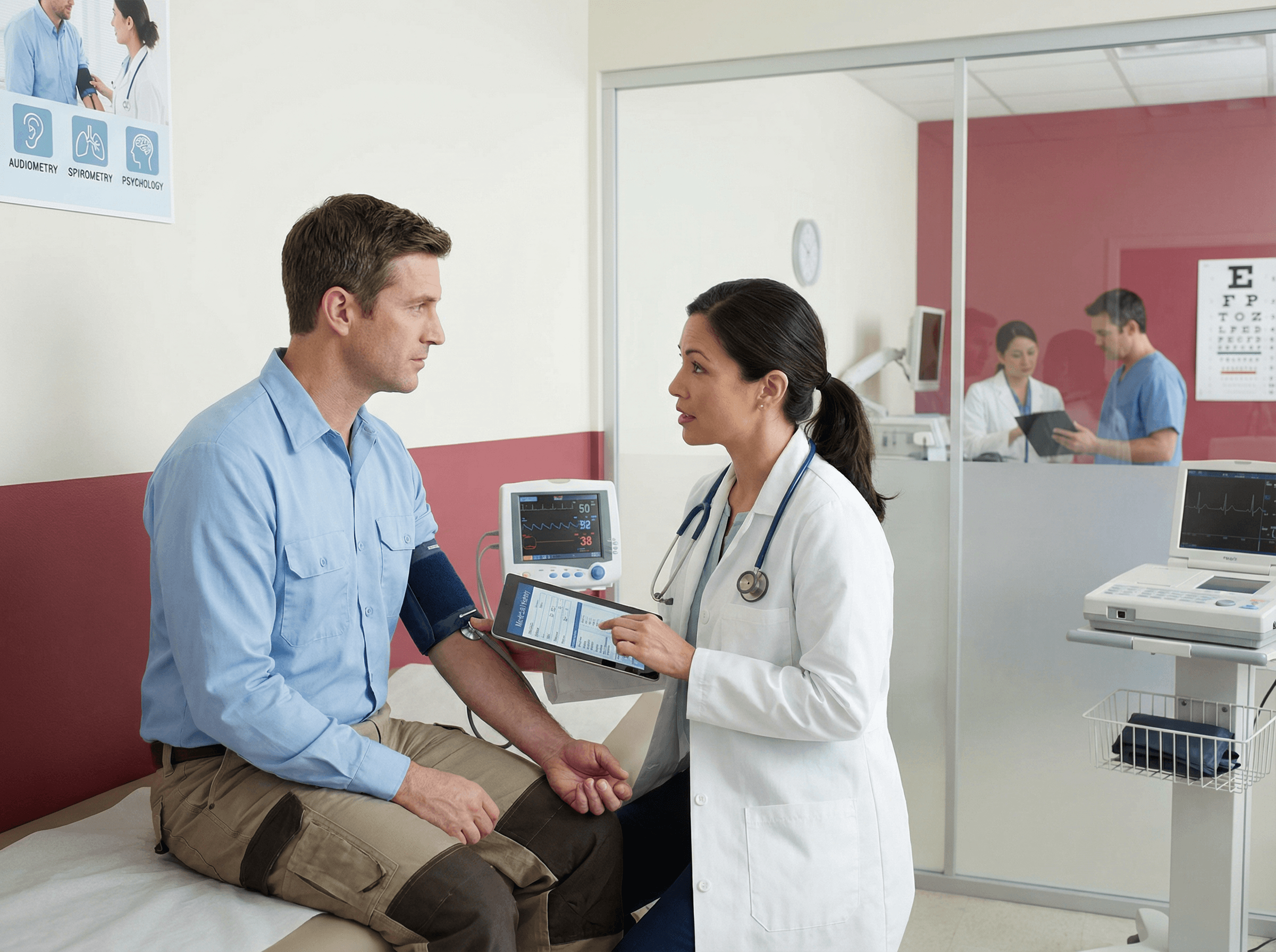 Ilustrație pentru serviciul medicina muncii